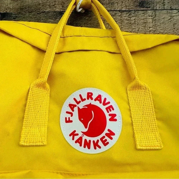 Unisex Fjallraven Kanken Yellow Backpack W Llama Patch main image 10